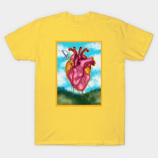 Heart Attack Digital Painting T-Shirt